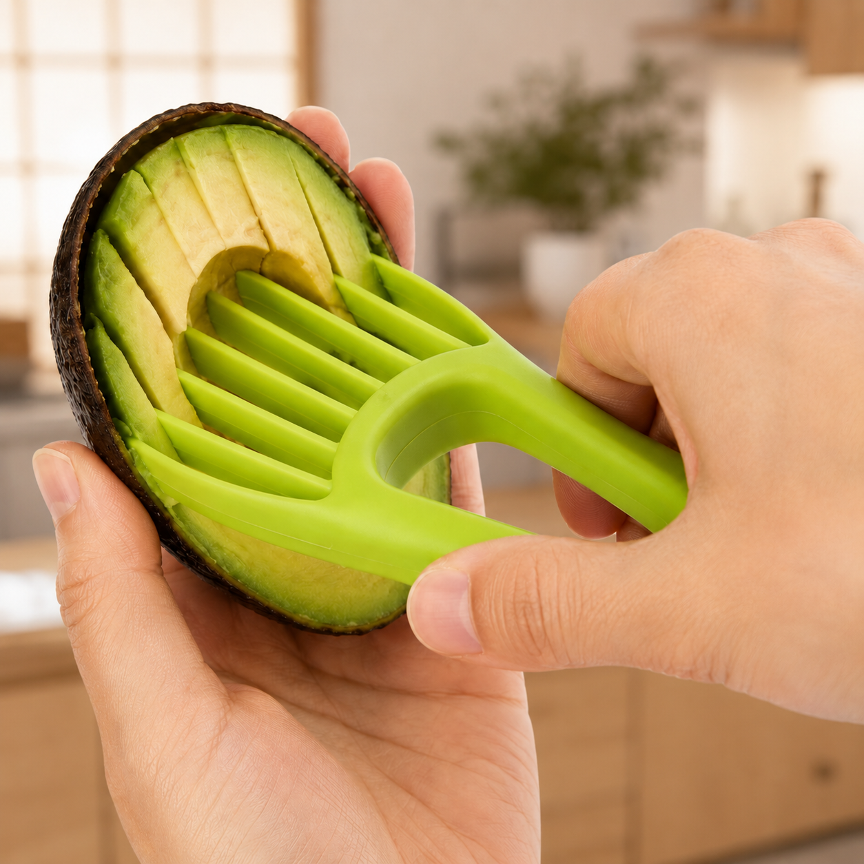 Japanischer 3-in-1 Avocadoschneider