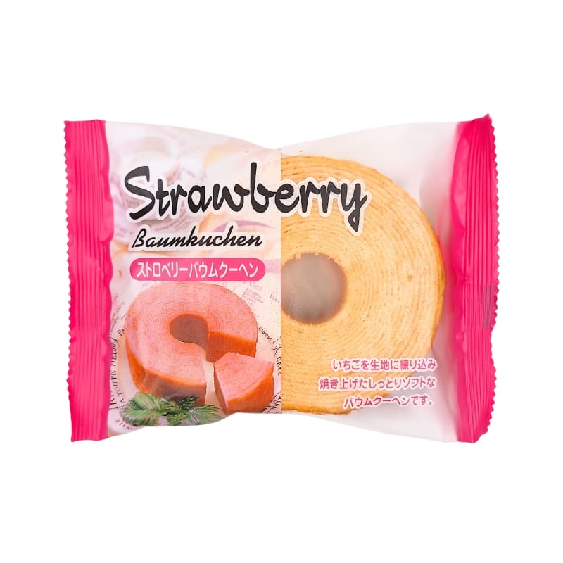 Japanischer Baumkuchen Mit Erdbeergeschmack