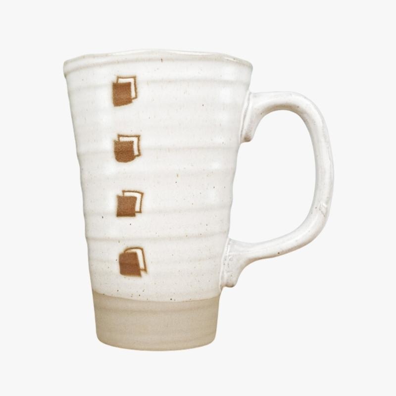 Japanischer Becher Groß - Weiß