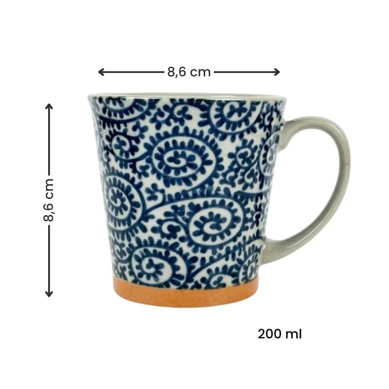 Japanischer Becher - Karakusa Blau