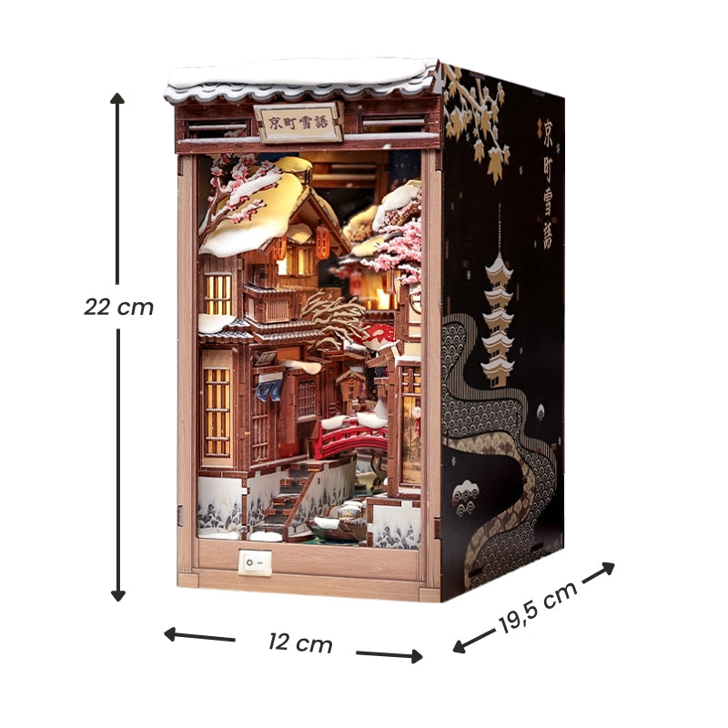 Japanischer Book Nook Kyoto Snow Whisper