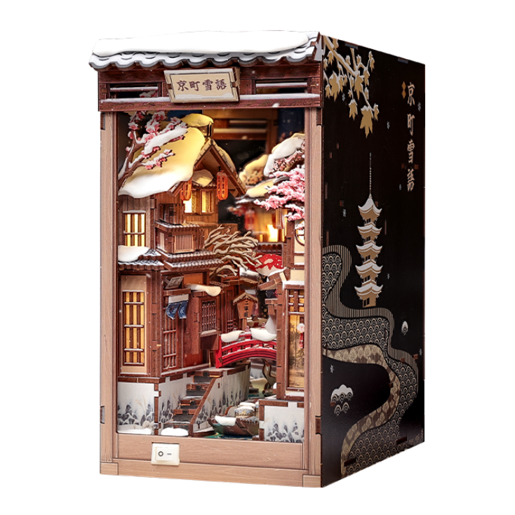 Japanischer Book Nook Kyoto Snow Whisper
