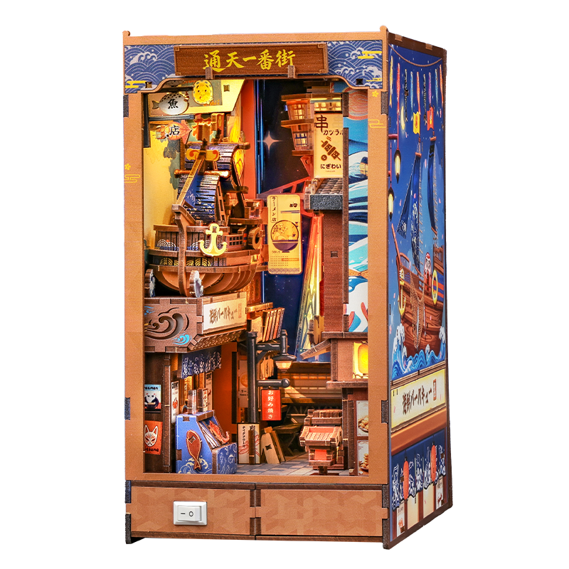 Japanischer Book Nook Tsutenkaku Ichiban Street