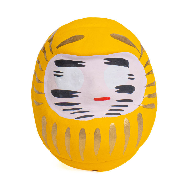 Japanischer Daruma 6 cm - Verschiedene Farben Gelb