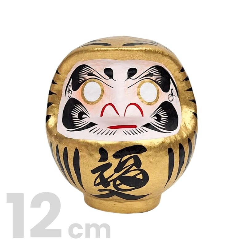 Japanischer Daruma – Gold (9 bis 15 cm) 12 cm