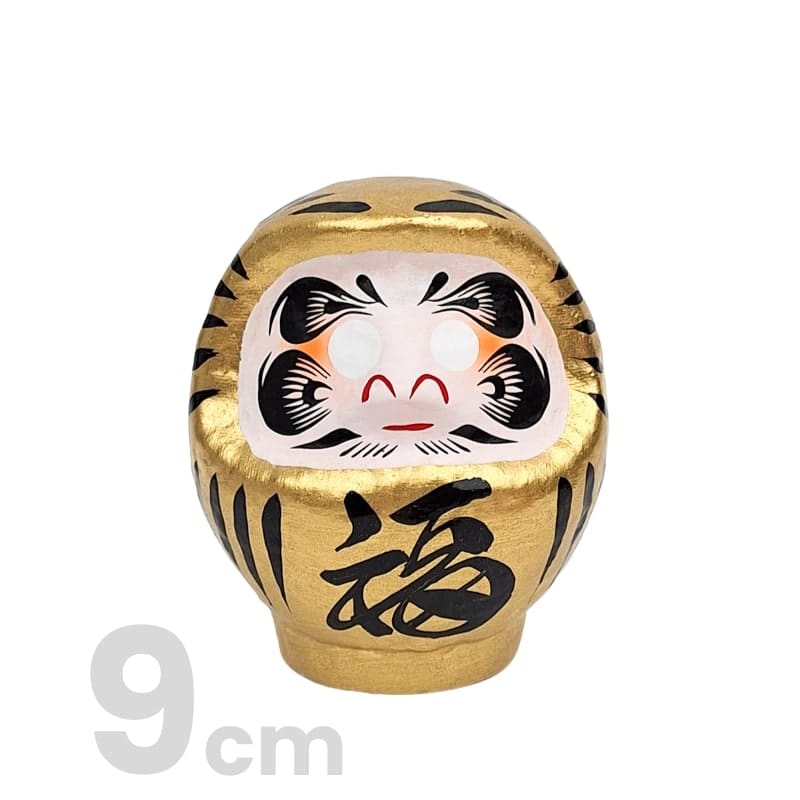 Japanischer Daruma – Gold (9 bis 15 cm) 9 cm