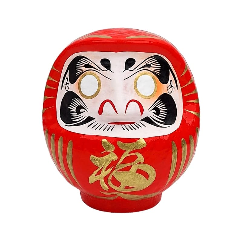 Japanischer Daruma – Rot (9 bis 15 cm)