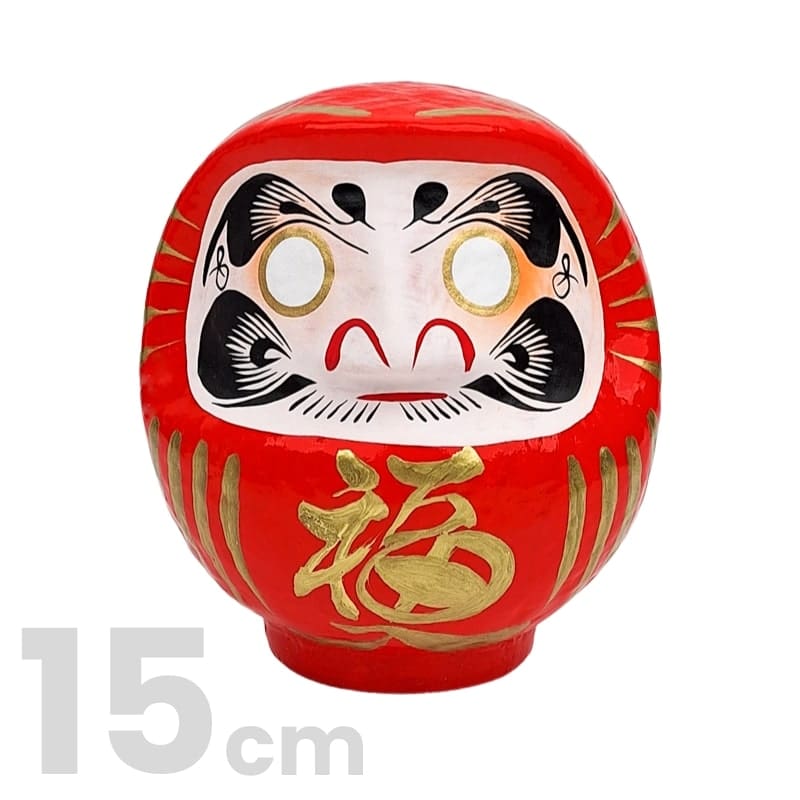 Japanischer Daruma – Rot (9 bis 15 cm) 15 cm
