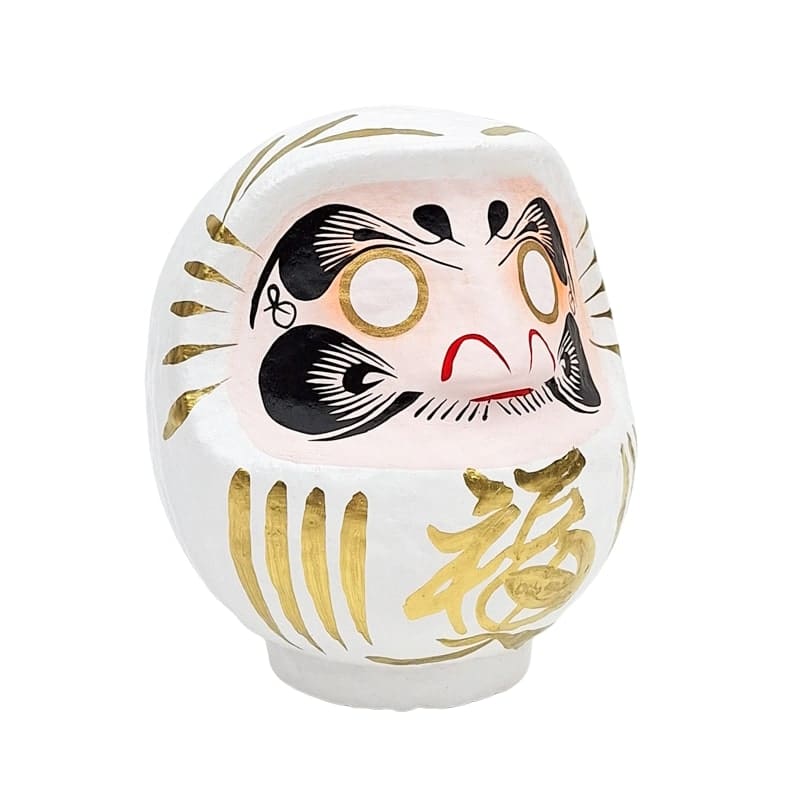 Japanischer Daruma – Weiß (9 bis 15 cm)
