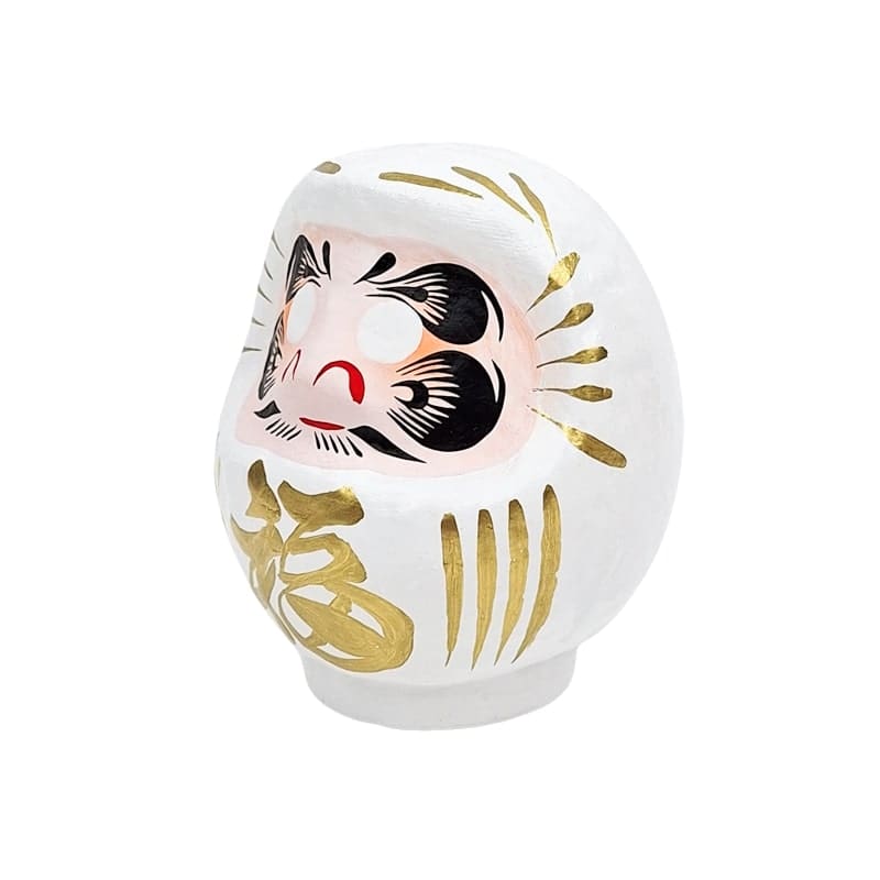 Japanischer Daruma – Weiß (9 bis 15 cm)