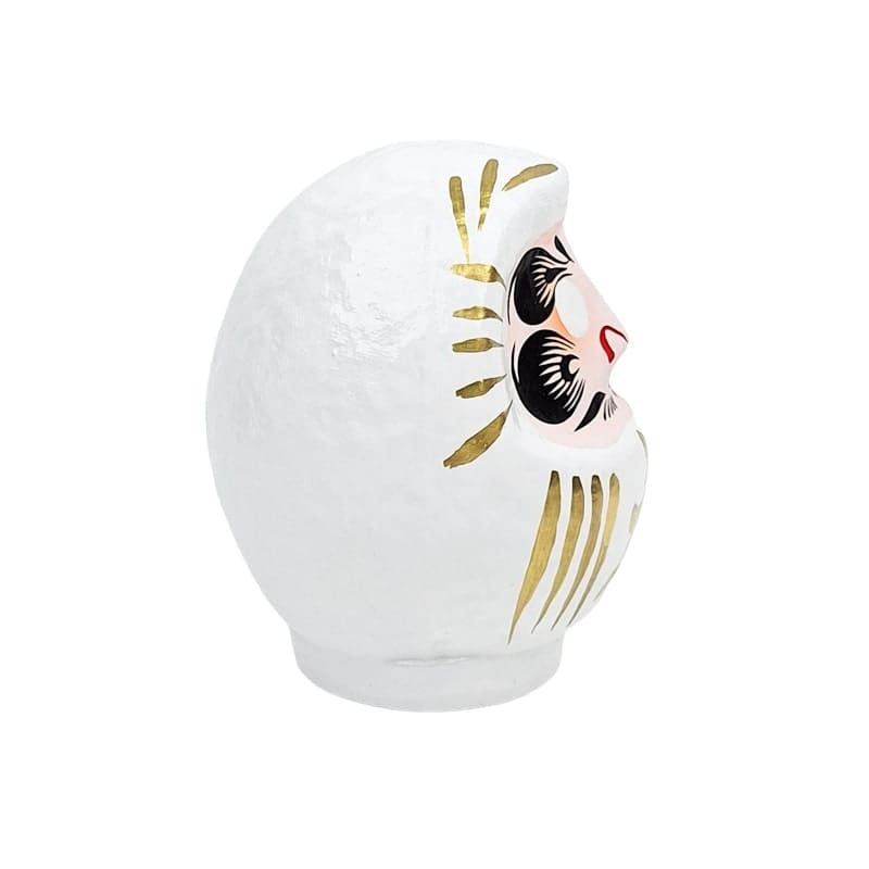 Japanischer Daruma – Weiß (9 bis 15 cm)