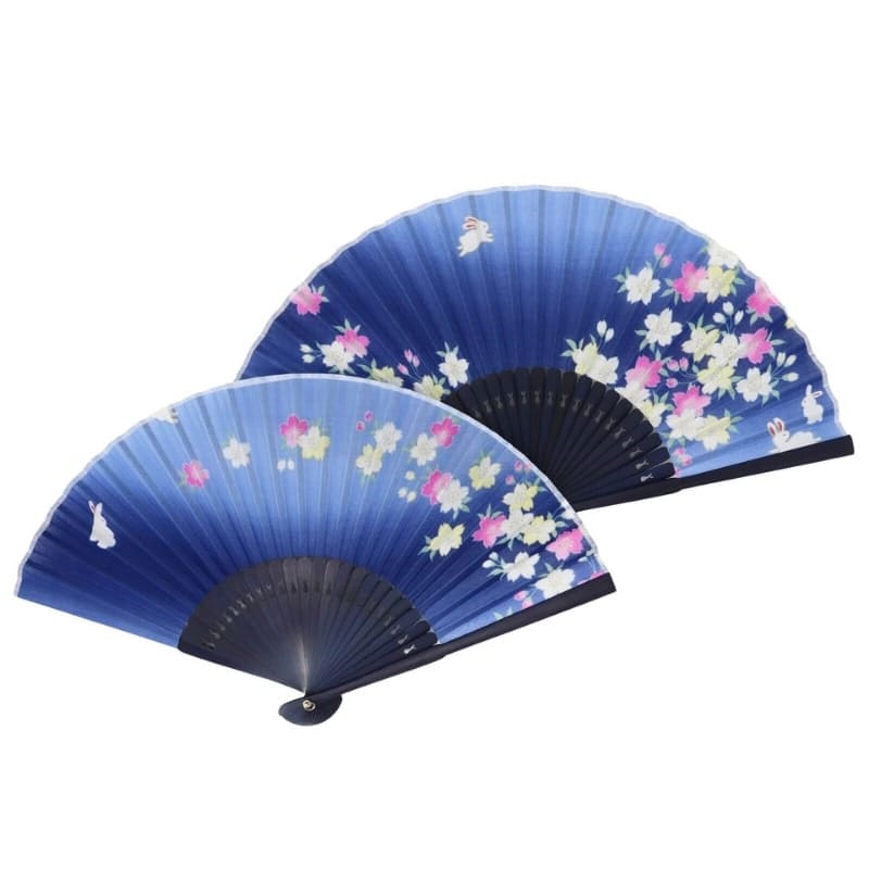 Japanischer Fächer Blau Usagi
