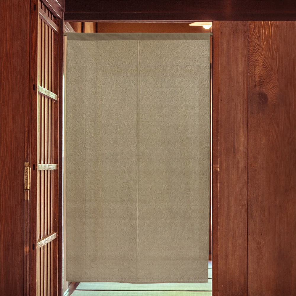 Japanischer Ichimatsu Noren - Braun 85 x 150 cm