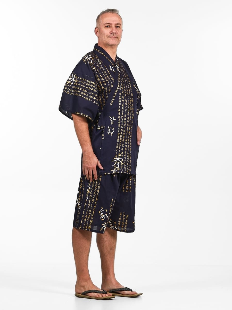 Japanischer Jinbei Herren – Kanji