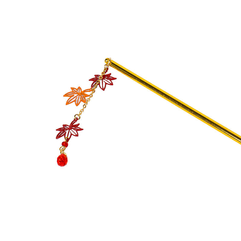 Japanischer Kanzashi Momiji-Blätter