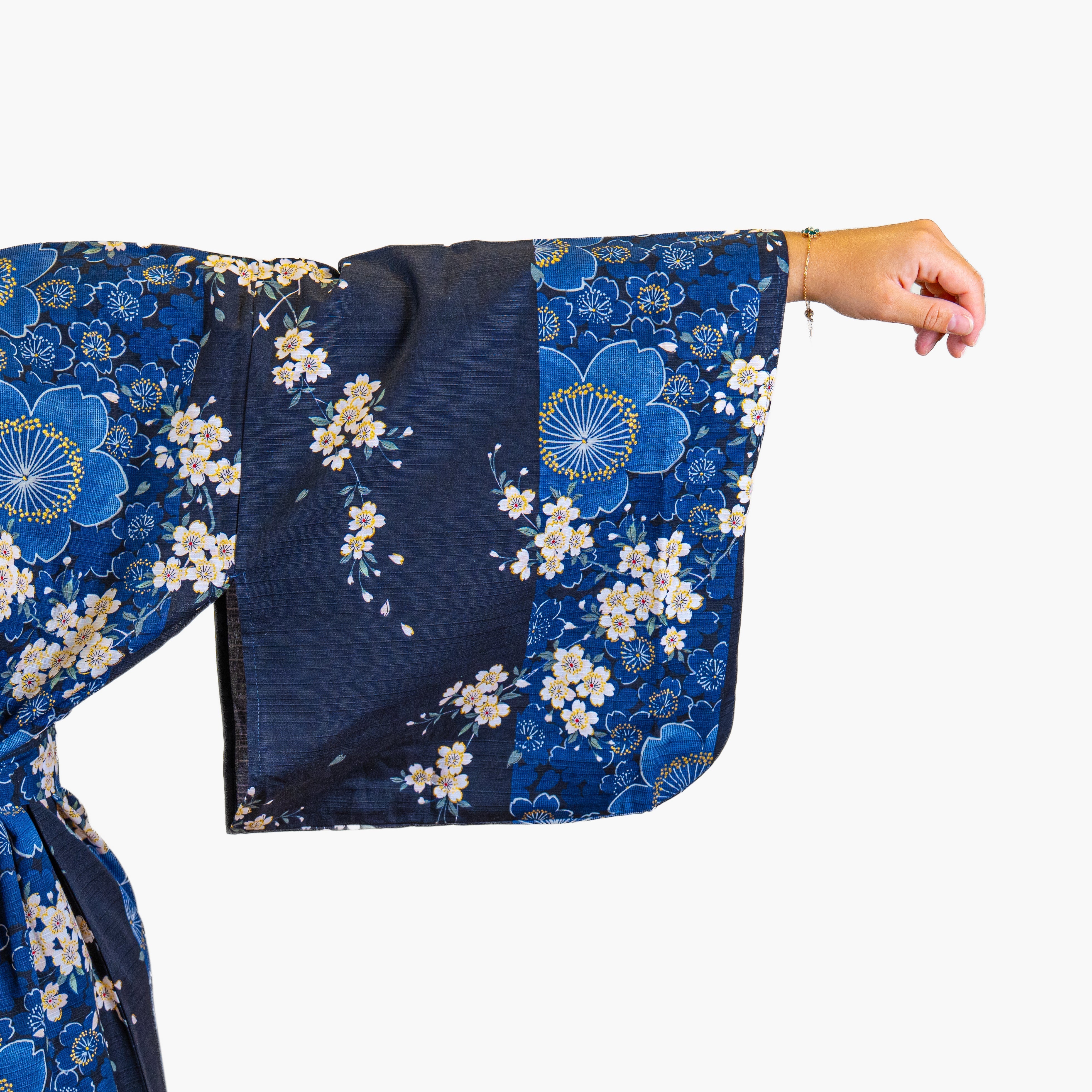 Japanischer Kimono Damen – Blaue Sakura