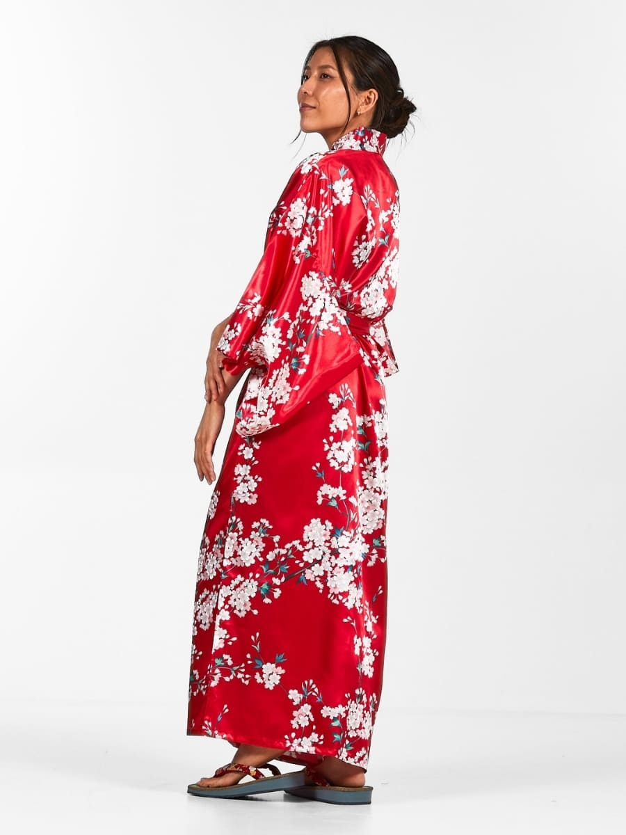 Japanischer Kimono Damen - Cherry Blossom Einheitsgröße