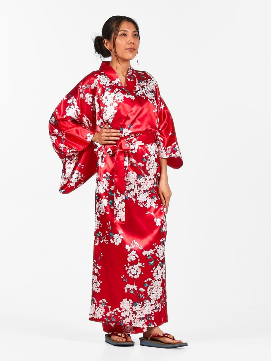 Japanischer Kimono Damen - Cherry Blossom Einheitsgröße