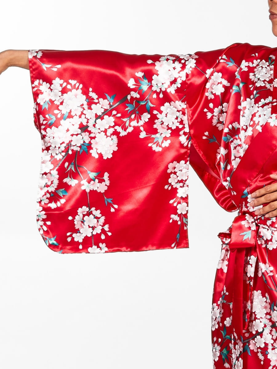 Japanischer Kimono Damen - Cherry Blossom Einheitsgröße