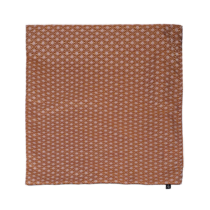 Japanischer Kissenbezug Asanoha Orange - 50x50 cm