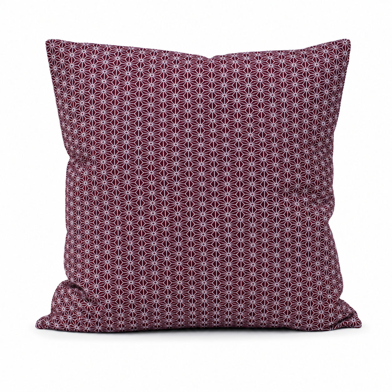 Japanischer Kissenbezug Asanoha Violett - 50x50 cm