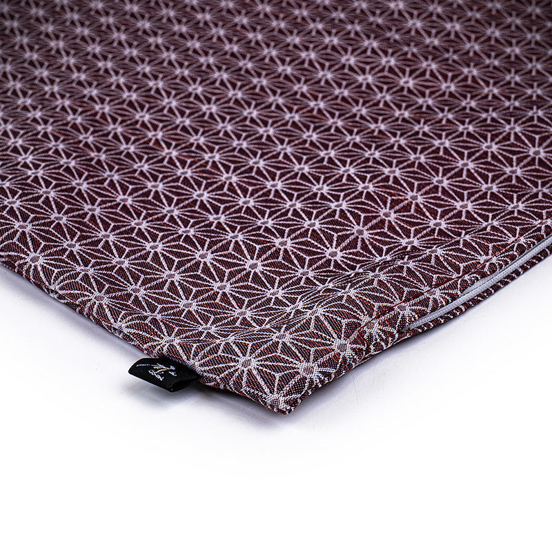 Japanischer Kissenbezug Asanoha Violett - 50x50 cm
