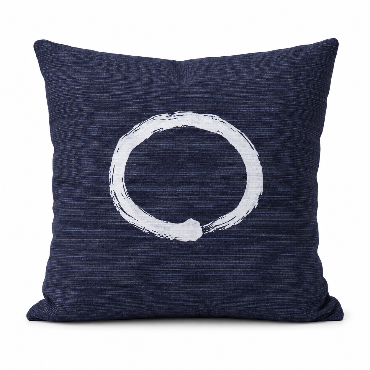 Japanischer Kissenbezug Ensō Blau - 50x50 cm