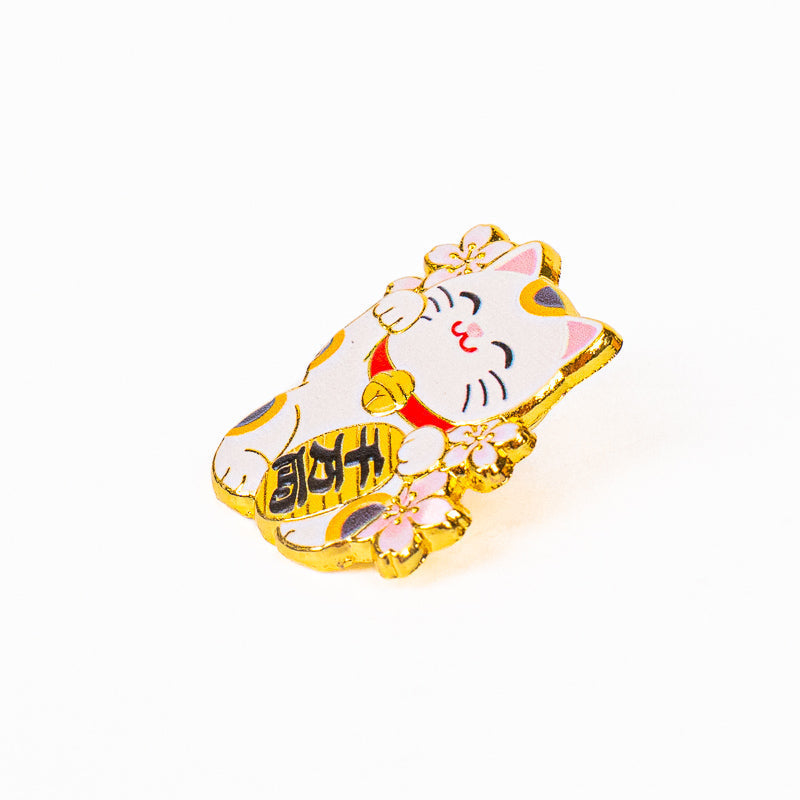 Japanischer Metall-Pin – Maneki-Neko