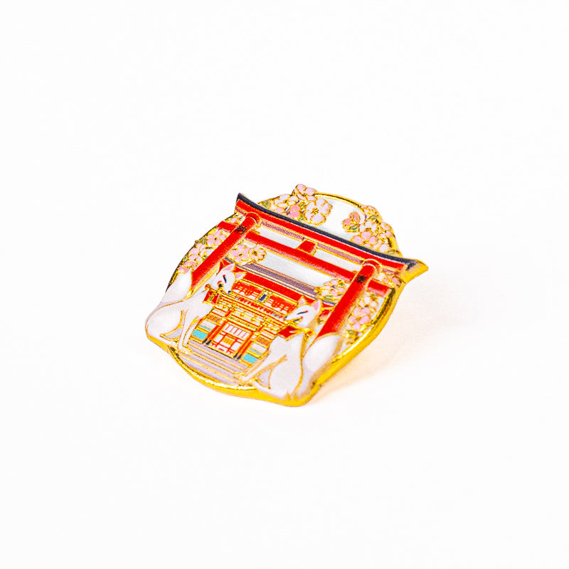 Japanischer Metall-Pin – Torii-Tor