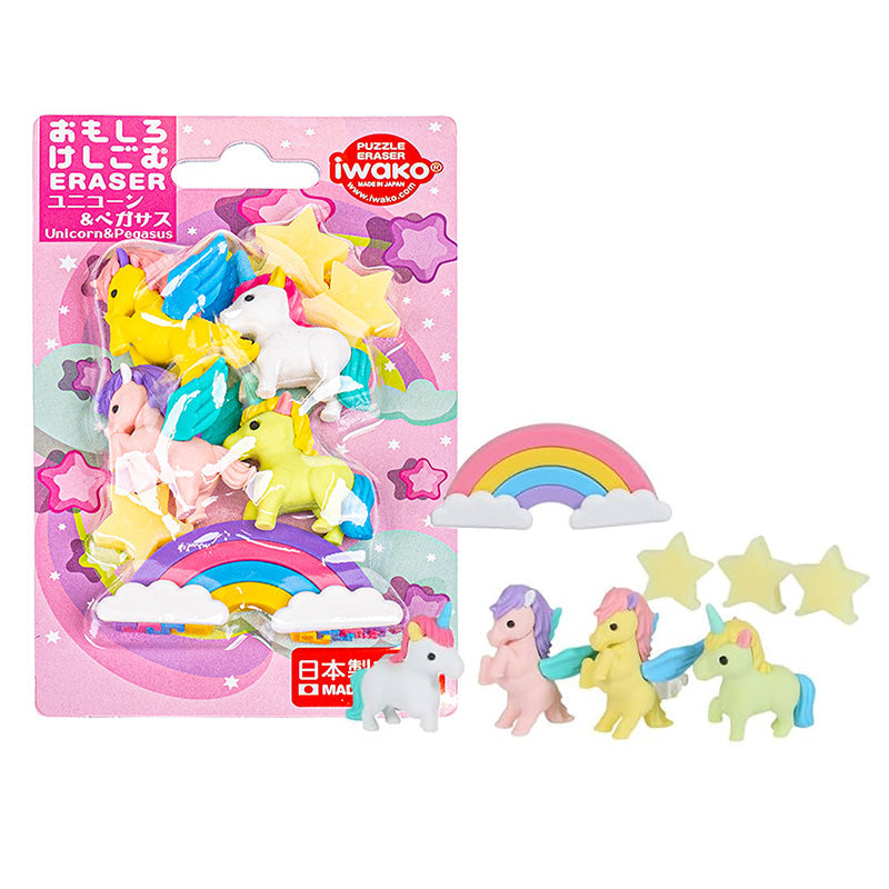 Japanischer Radiergummi Iwako Einhorn & Pegasus