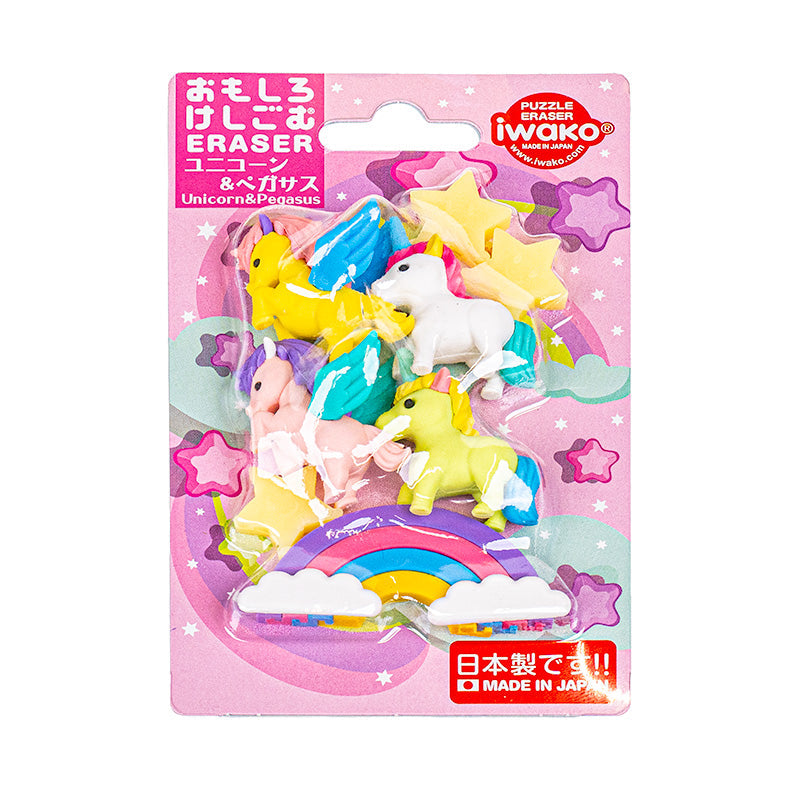 Japanischer Radiergummi Iwako Einhorn & Pegasus