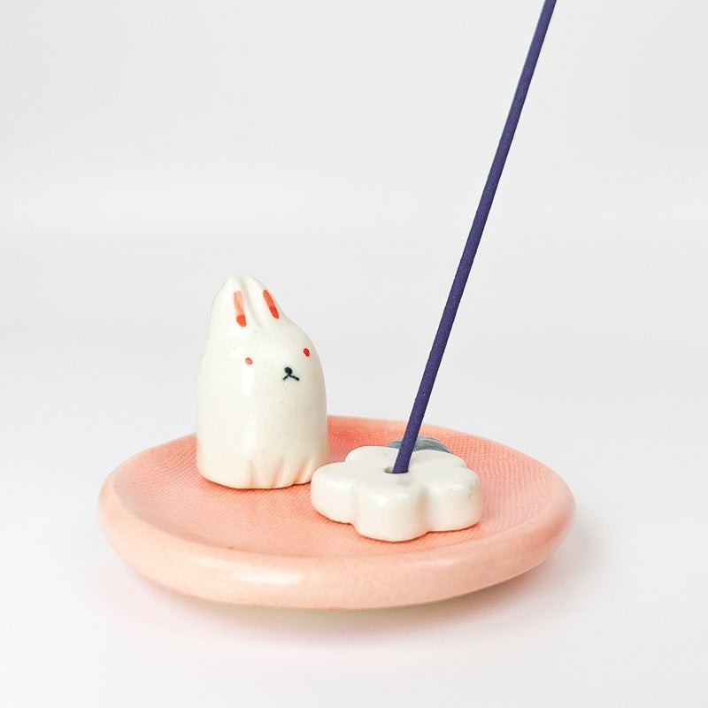 Japanischer Räucherstäbchenhalter Kaninchen