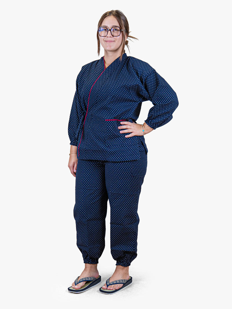 Japanischer Samue-Pyjama Damen – Arare