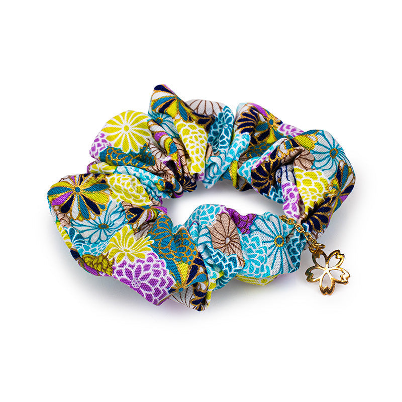 Japanischer Scrunchie - Blau