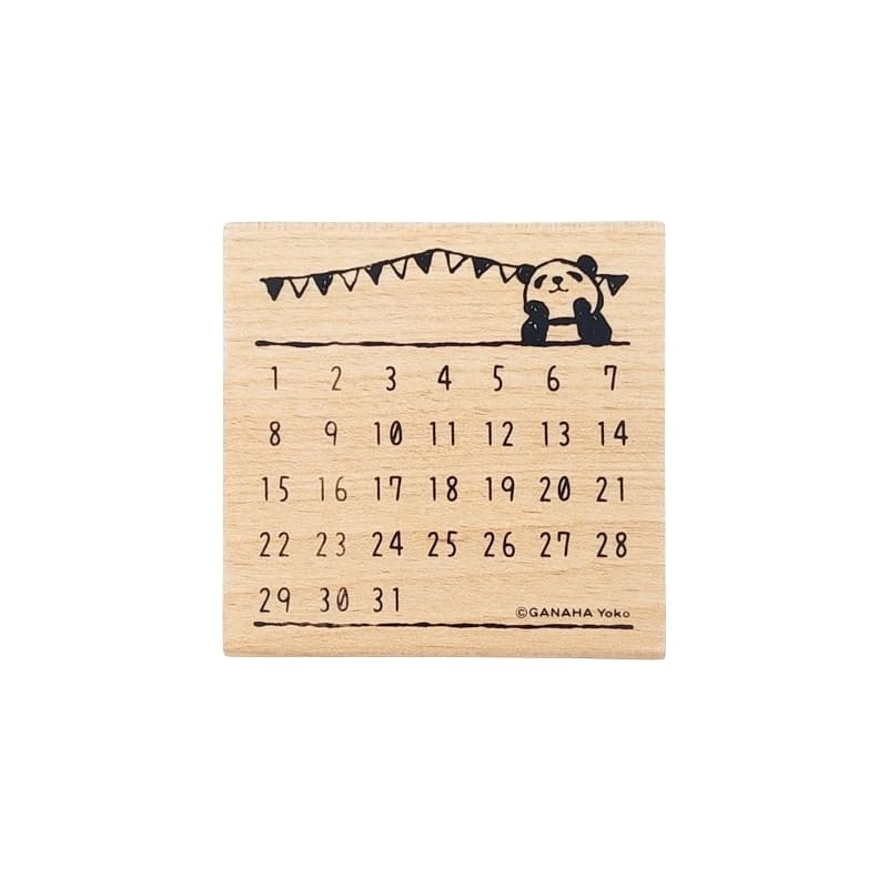 Japanischer Stempel - Panda Kalender