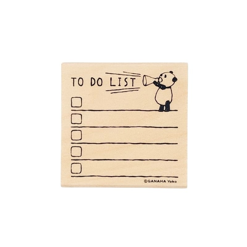 Japanischer Stempel - Panda To Do List