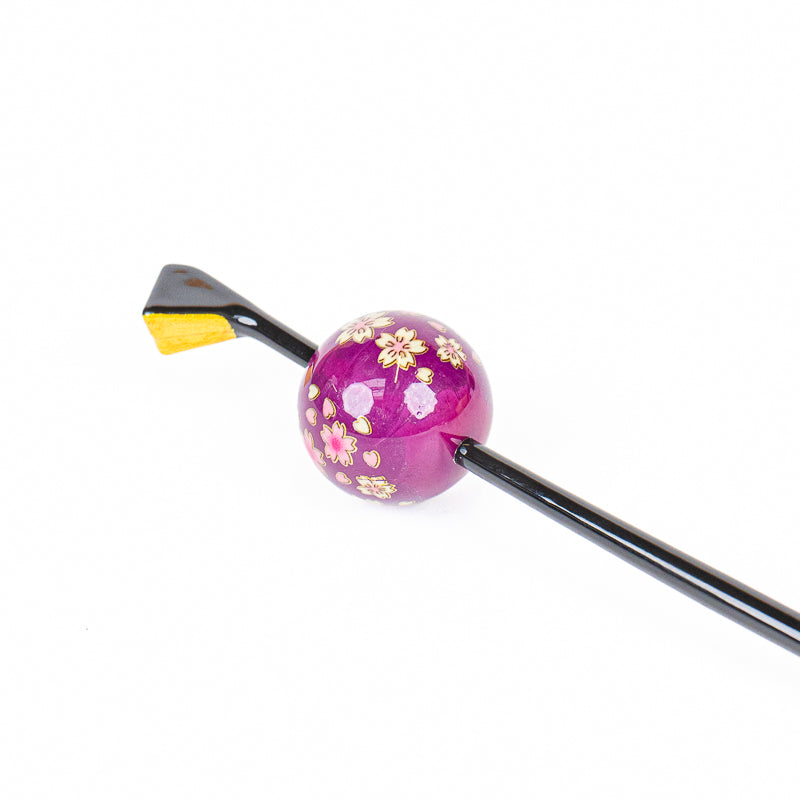 Japanischer Tama Kanzashi Ukidama Violett