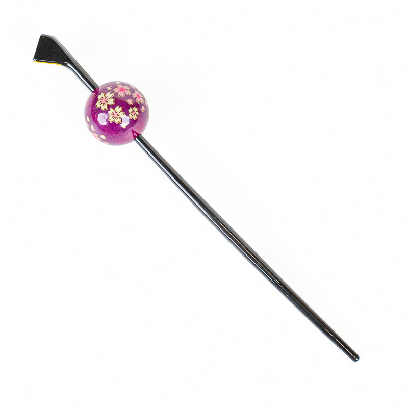 Japanischer Tama Kanzashi Ukidama Violett