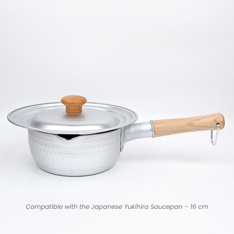 Japanischer Topfdeckel Holzgriff 16–20 cm
