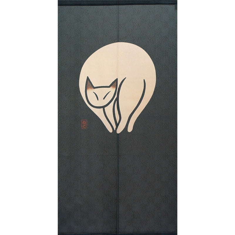 Japanischer Vorhang - Katze 85 x 150 cm