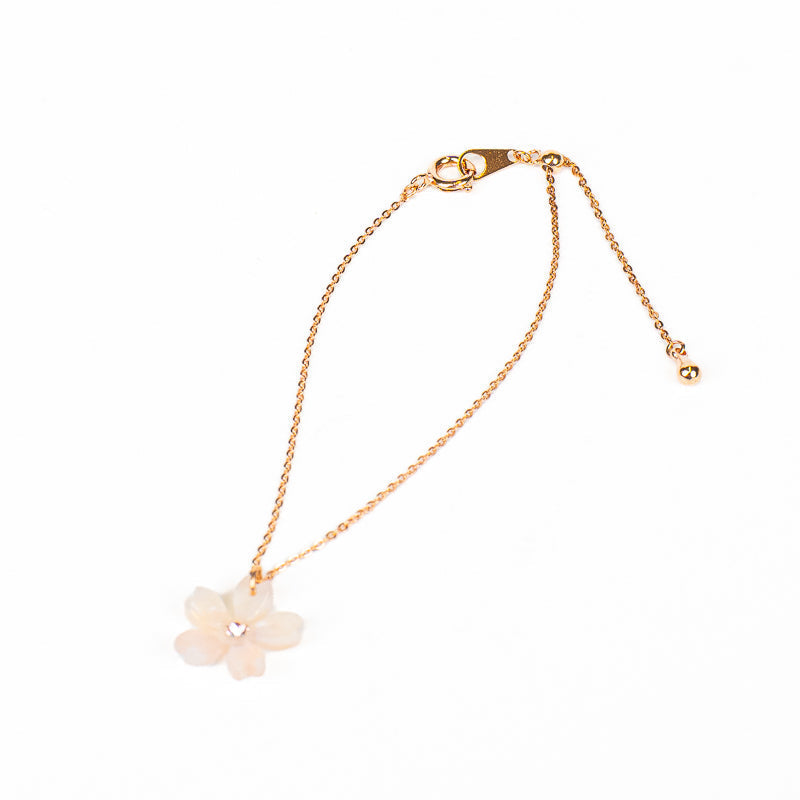 Japanisches Armband Weiße Sakura-Blüte