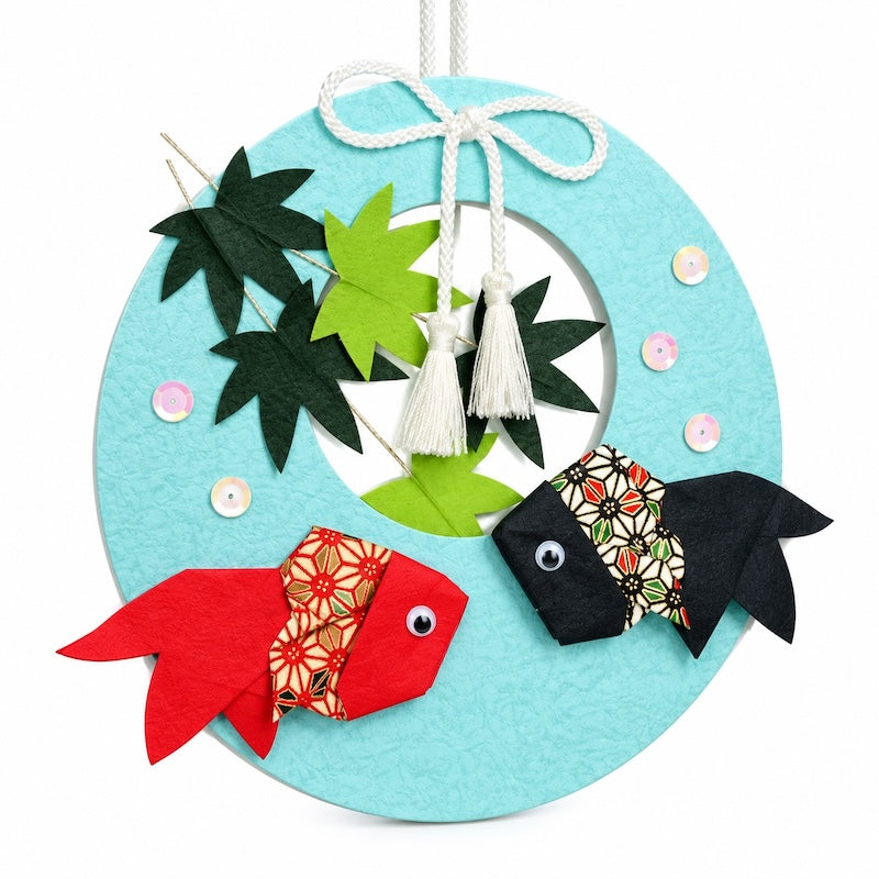 Japanisches Bastelset für Hängedeko - Fische