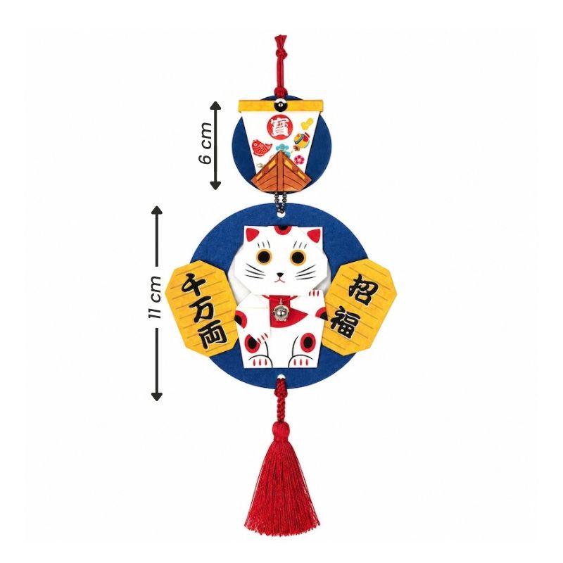 Japanisches Bastelset für Hängedeko - Maneki Neko