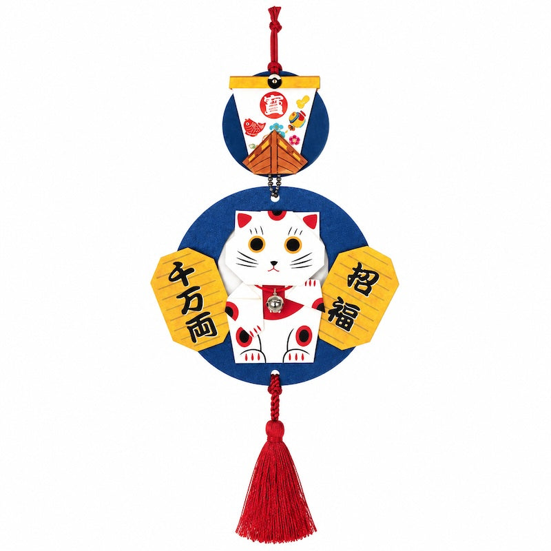 Japanisches Bastelset für Hängedeko - Maneki Neko