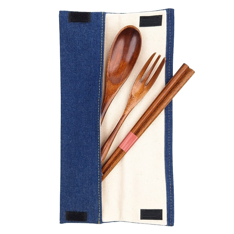 Japanisches Besteck - Set aus Holz