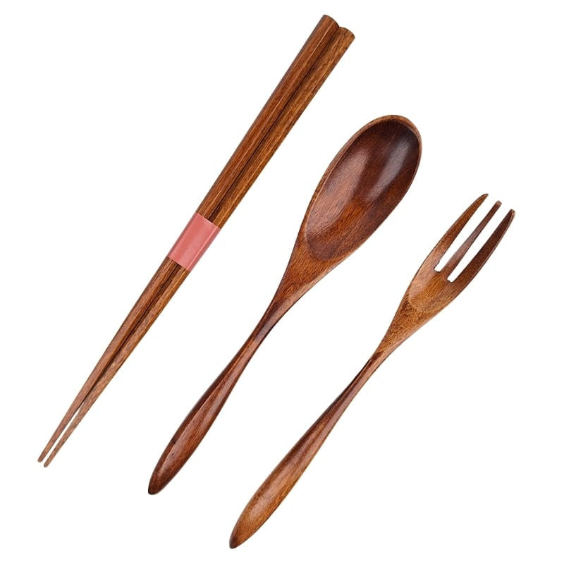 Japanisches Besteck - Set aus Holz