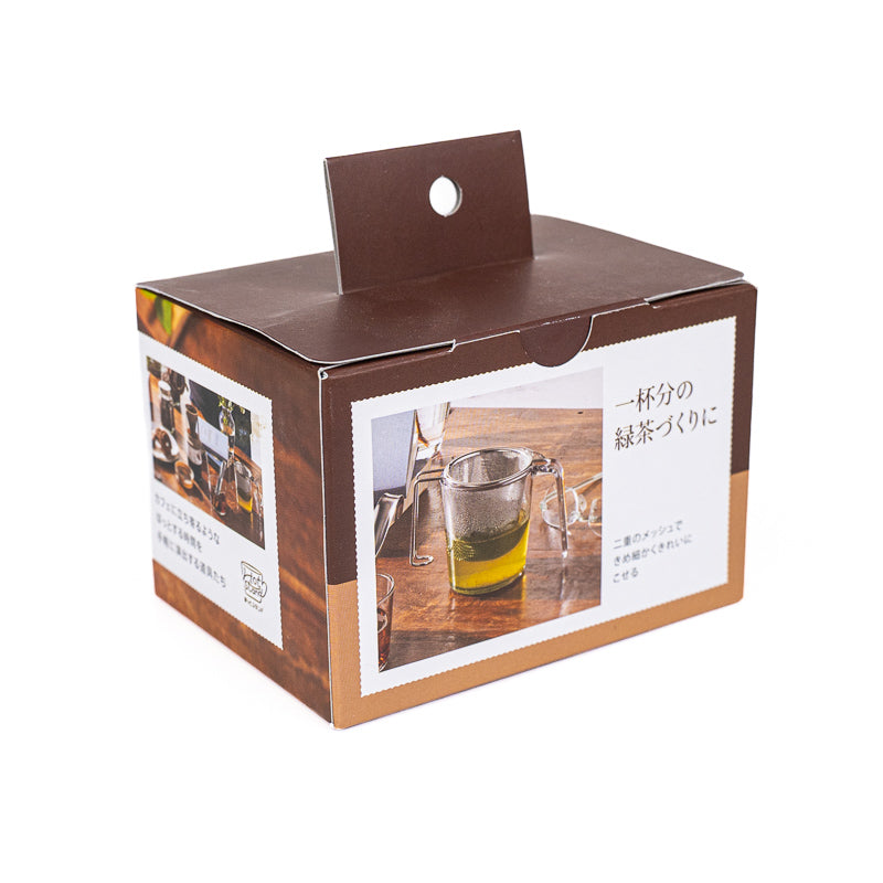 Japanisches Edelstahl-Teesieb mit Halter