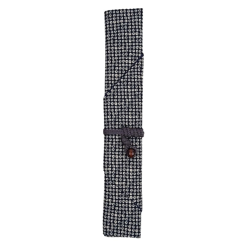 Japanisches Essstäbchen-Etui - Kanoko Blau
