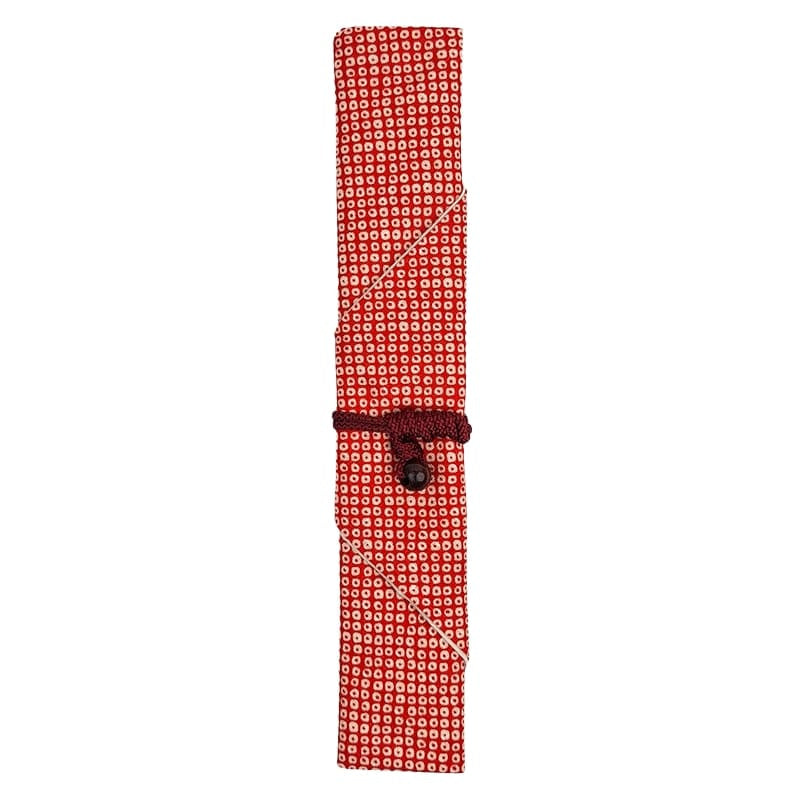 Japanisches Essstäbchen-Etui - Kanoko Rot