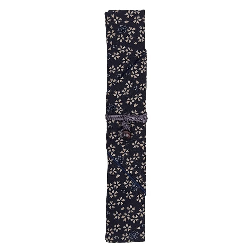 Japanisches Essstäbchen-Etui - Sakura Blau